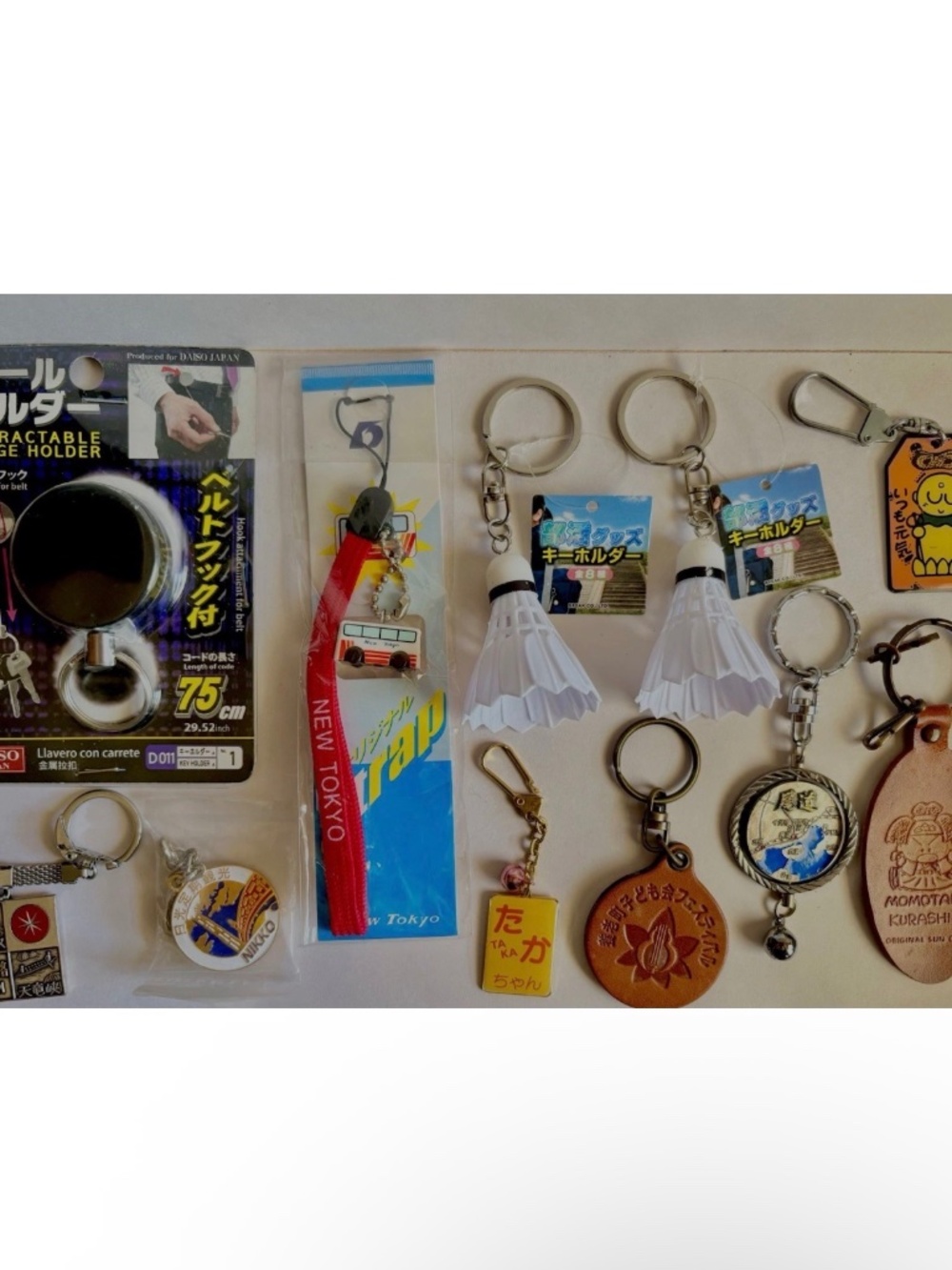 Lot of 11 Keychains Key Rings Bag Charms from Japan Phone Strap Accessories Etc.